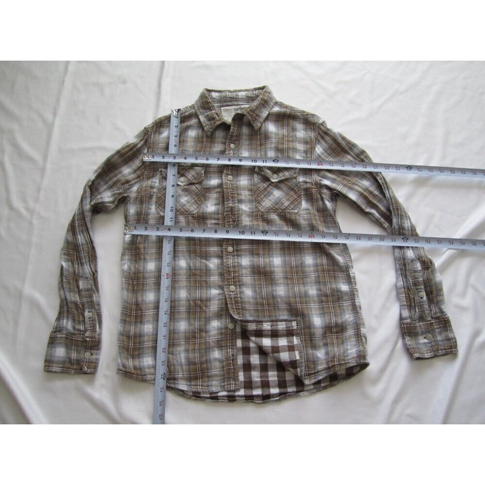 Men's Urban Pipeline Plaid Button Cotton Long Sleeve Shirt Sz M (MT620) Issue - Picture 4 of 8